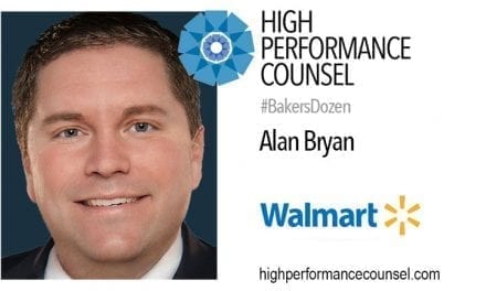 On #BakersDozen: Alan Bryan of Wal-Mart Talks To High Performance Counsel