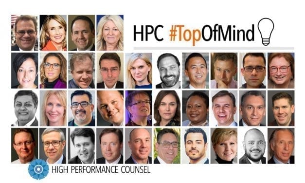 High Performance Counsel Presents: #TopOfMind