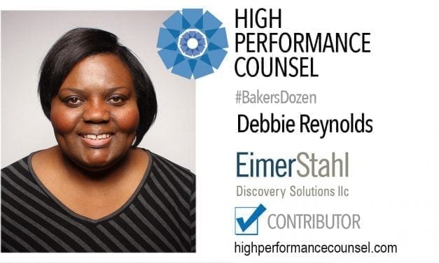 On #BakersDozen: Debbie Reynolds In Interview With High Performance Counsel